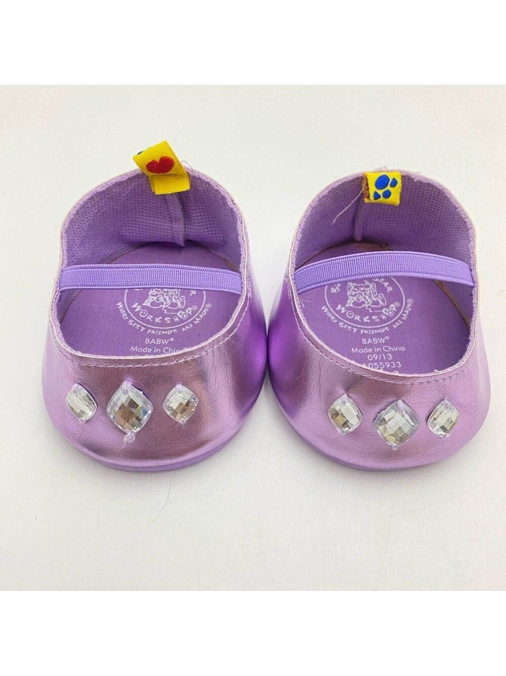 Build a Bear BAB Purple Flats with Jewels Slip On Shoes